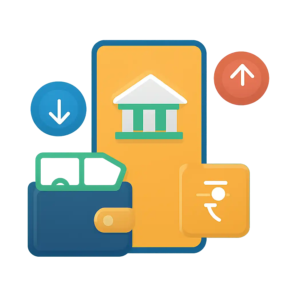 Payments / UPI symbols: Shree Win deposit and withdrawal graphic